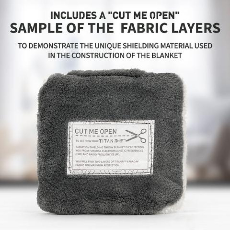 Екрануючий ковдру MISSION DARKNESS™ TITANRF RADIATION SHIELDING THROW BLANKET