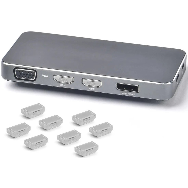 Заглушки SmartKeeper Essential для відеопортів HDMI (grey)