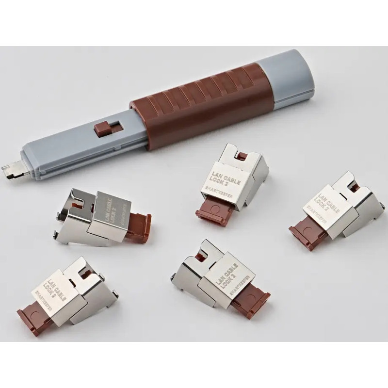 SmartKeeper Essential Lock блокування під'єднаних RJ45 кабелів RJ-45 LAN Cable Lock (brown)