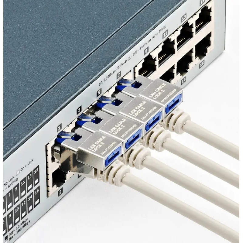 SmartKeeper Essential Lock блокування під'єднаних RJ45 кабелів RJ-45 LAN Cable Lock (orange)