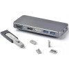 Заглушки SmartKeeper Essential для відеопортів DP (grey)