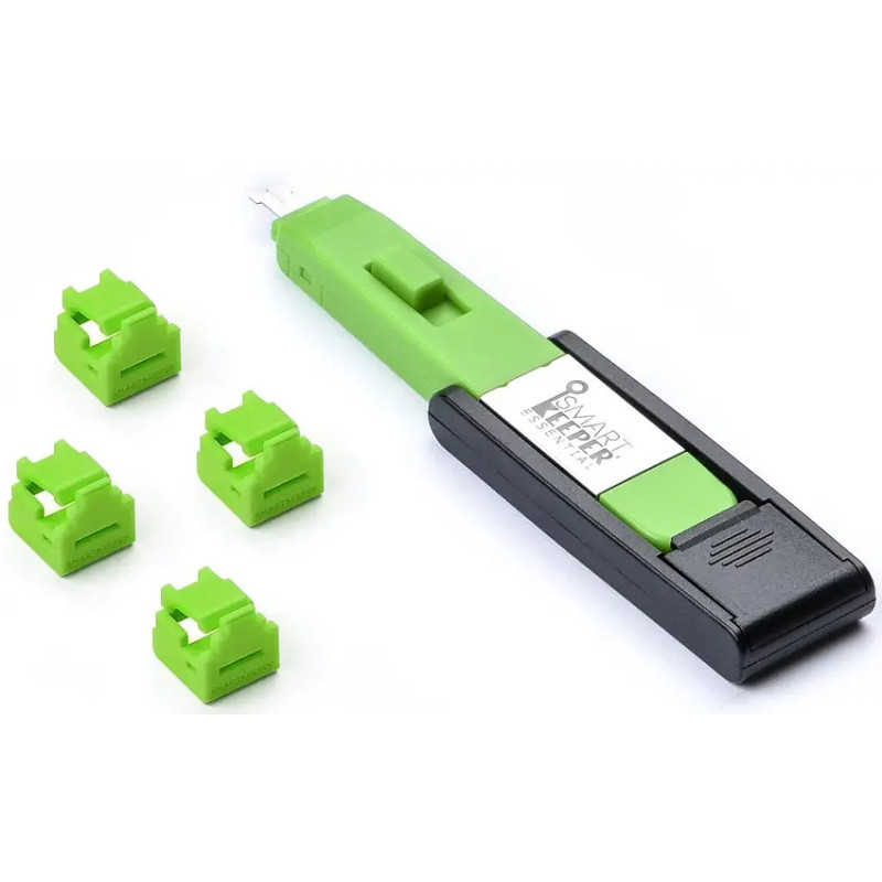 Заглушки SmartKeeper Essential для портів RJ-11 (green)