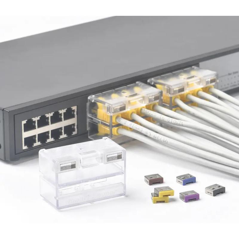 SmartKeeper Essential Lock блокування під'єднаних RJ45 кабелів Network Module Lock 8P (orange)