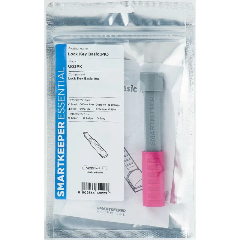 Ключі SmartKeeper Essential Lock Key Basic (pink)