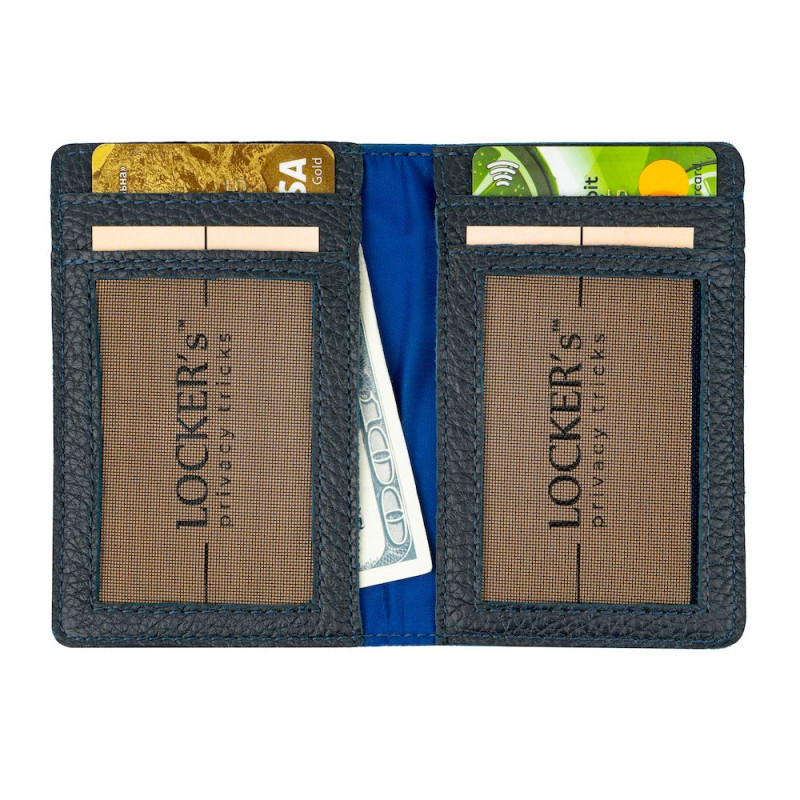 Обкладинка з RFID захистом для українського ID паспорта LOCKER's LID-Blue
