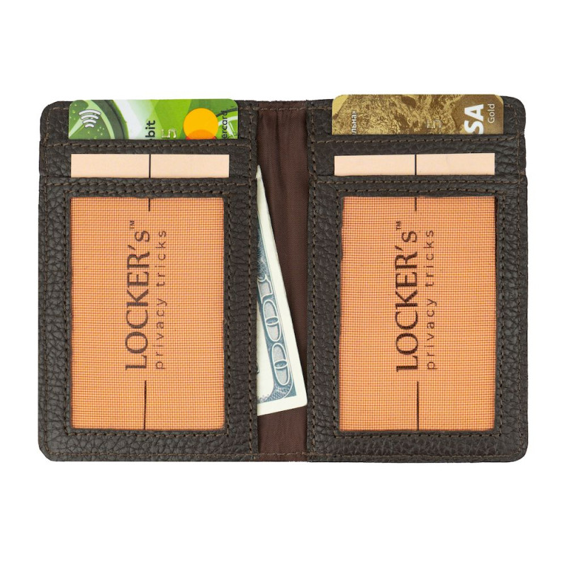 Обкладинка з RFID захистом для українського ID паспорта LOCKER's LID-Brown