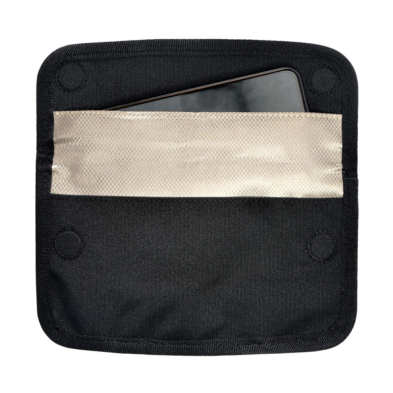 Чохол клітка фарадея для мобільного до 6" з тканини чорний LOCKER's LPF-Black