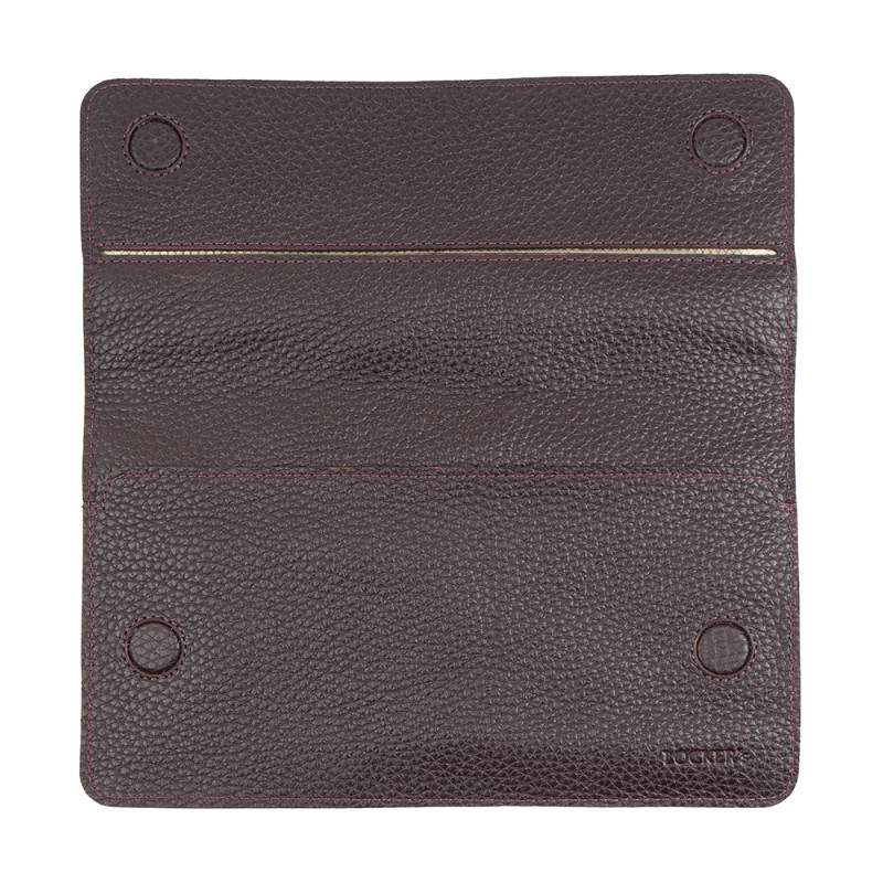 Чохол фарадея для телефону з шкіри флотар для смартфону до 7" LOCKER's LP7F-Bordo