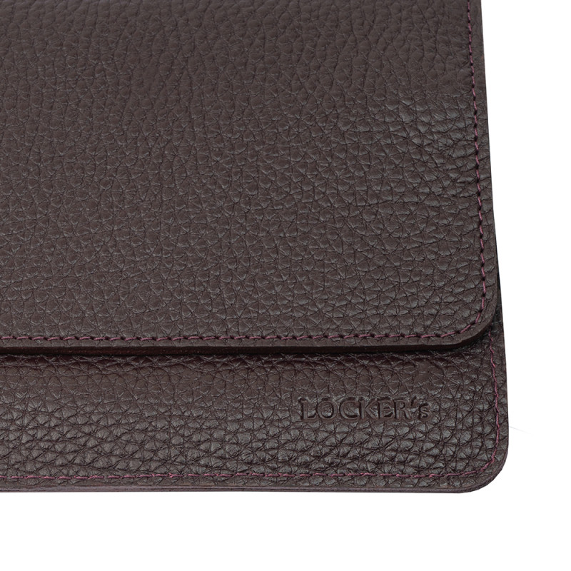 Чохол фарадея для телефону з шкіри флотар для смартфону до 7" LOCKER's LP7F-Bordo