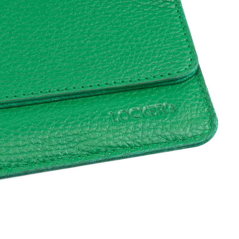 Чохол фарадея для телефону з шкіри флотар для смартфону до 7" LOCKER's LP7F-Green